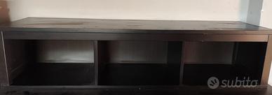 Pensile nero Ikea a 3 scomparti