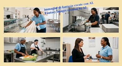 Addetta alle pulizie, tuttofare in cucina partime