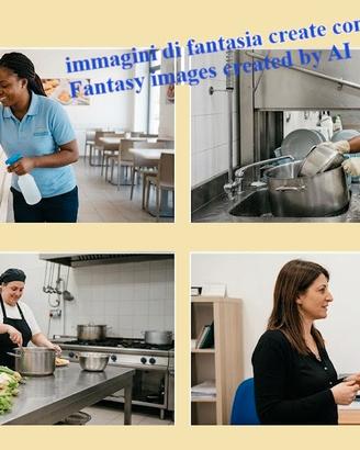 Addetta alle pulizie, tuttofare in cucina partime