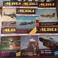Rivista aeronautica AEREI anno 1982 sette  numeri