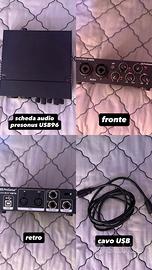 bundle registrazione (s. audio, microfono, cuffie)