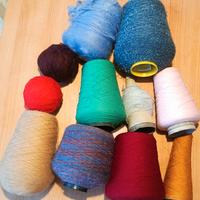 lotto di filati per telaio (in stock, 11 colori)