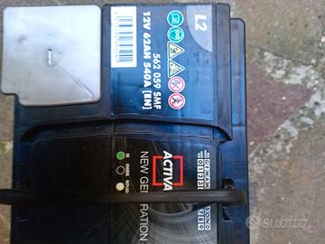 batteria auto 60 ah nuova mai utilizzata