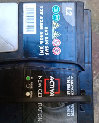 batteria auto 60 ah nuova mai utilizzata