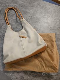 borsa in pelle a secchiello 