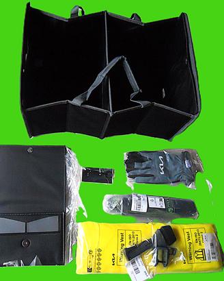 KIA KIT BENVENUTO 9 PEZZI MARTELLO ROMPIVETRO 2 BO