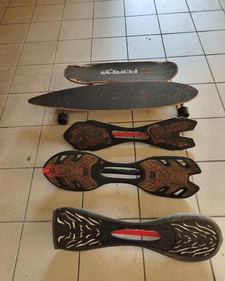Lotto 5 skateboard, longboard e waveboard Oxelo –