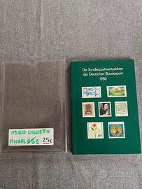 Libretto francobollli Germania+Berlino 1980.