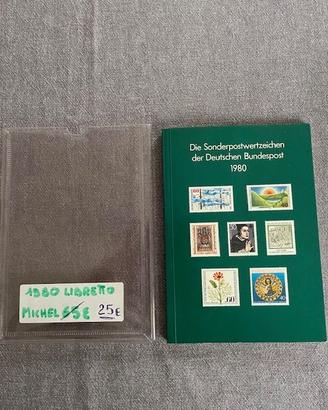 Libretto francobollli Germania+Berlino 1980.