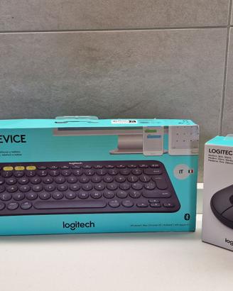 Tastiera Logitech K380 e mouse M350