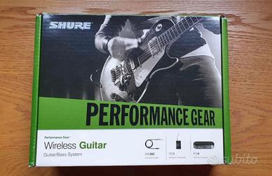 Shure radio trasmettitore wireless guitar radio ja