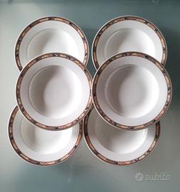 Set 6 Piatti Fondi Hutschenreuther  Brocade