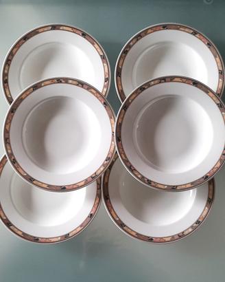 Set 6 Piatti Fondi Hutschenreuther  Brocade