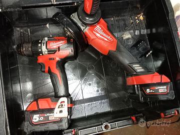 Smerigliatrice e trapano millwaukee m18