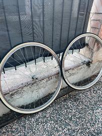 coppia di ruote da città da 28 single speed