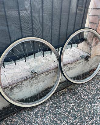coppia di ruote da città da 28 single speed