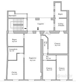 Rif.1186| appartamento quadrilocale