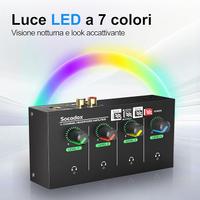 Amplificatore per Cuffie Socodox 4 ingressi NUOVO