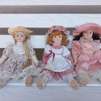 3 Bambole vintage collezione punti Coop