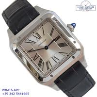 CARTIER Santos Dumont Medium Size silver dial