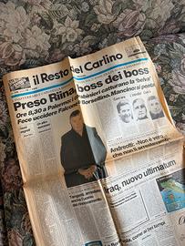 Il resto del carlino   1993 riina il boss dei boss