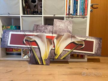 Quadro Moderno Multitela - Fiori Ca