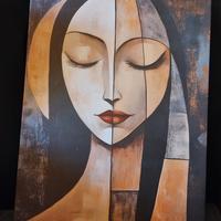 quadro volto astratto....Mattteo