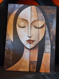 quadro volto astratto....Mattteo