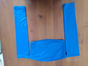 top donna blu elettrico 