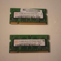 Memoria RAM 1 GB (512+512)