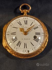 antico orologio tasca oro fine 700