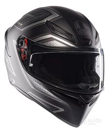 Casco moto integrale AGV K1 S Sling matt black/gre