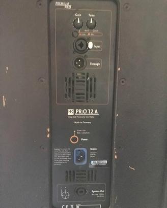IMPIANTO AUDIO HK ATTIVO MODELLO PRO