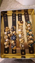 bracciali con bottoni gioiello 