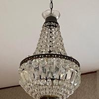 lampadario in cristallo a mongolfiera