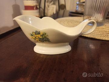 Rara Salsiera "creazioni M.V." PÂTE DE LIMOGES,