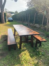 Tavolo con panche
