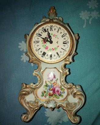 Orologio Porcellana Capodimonte dipinto a mano