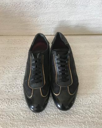 Louis Vuitton sneakers scarpe basse pelle  nere