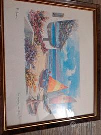 dipinto P.Lavine  pittore e acquerellista