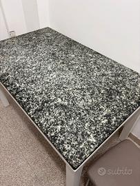 Tavolo con lastra marmo granito