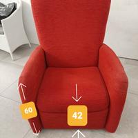 poltrona reclinabile manuale