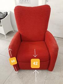 poltrona reclinabile manuale