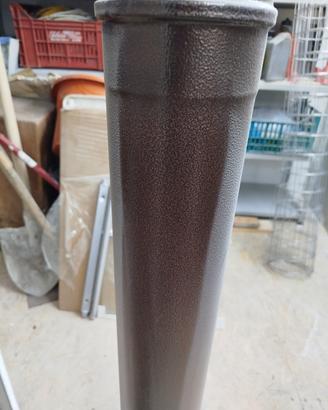 due tubi coibentati colore rame martellato 