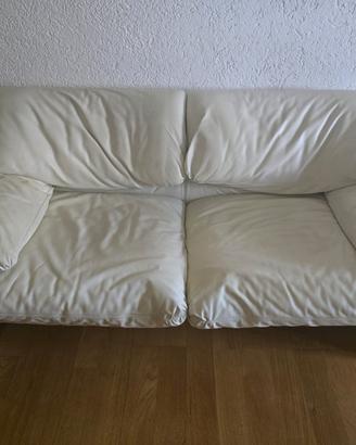 2 Divani in pelle bianca Cassina