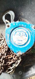Paranco a catena Tractel tralift da 500kg 