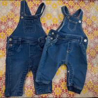 Set 2 salopette neonato