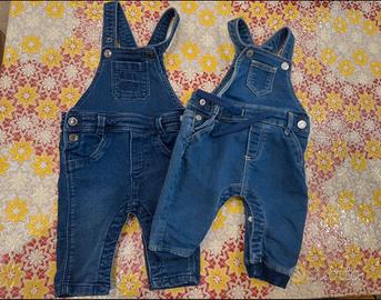 Set 2 salopette neonato