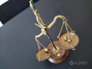 Bilancia di precisione in ottone