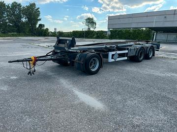 RIMORCHIO SCARRABILE, C.I.R 153 3 ASSI CON RUOTE G